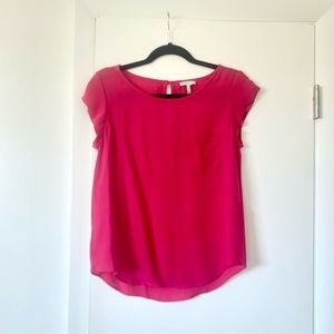 Beautiful Joie cap-sleeve silk blouse
